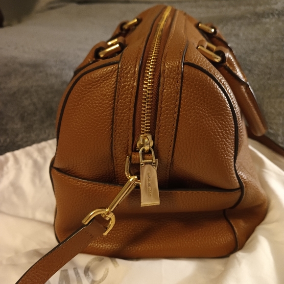 Michael Kors Brown/Tan Leather Satchel - Picture 5 of 13